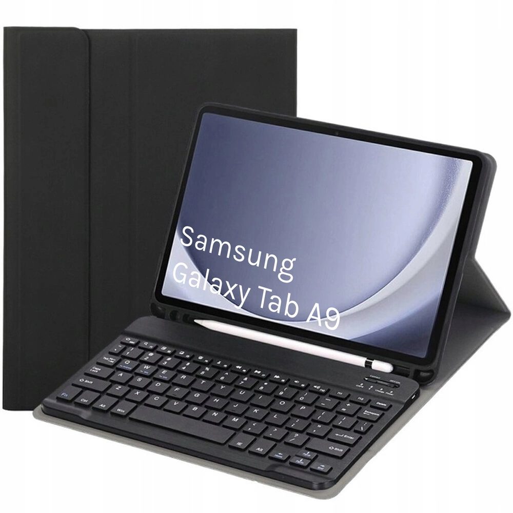 Levně Pouzdro s Bluetooth klávesnicí pro Samsung Galaxy Tab A9, černé