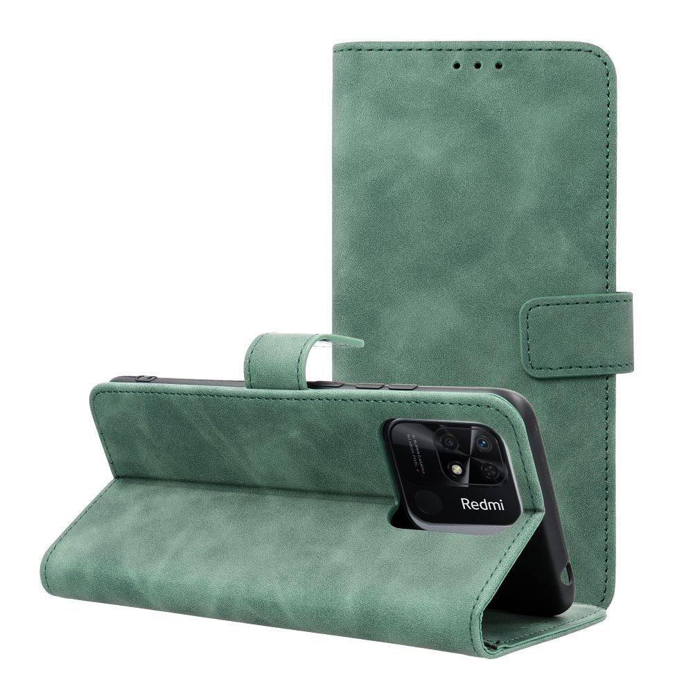 Husă tip portofel TENDER, Xiaomi Redmi Note 13 Pro 5G, verde