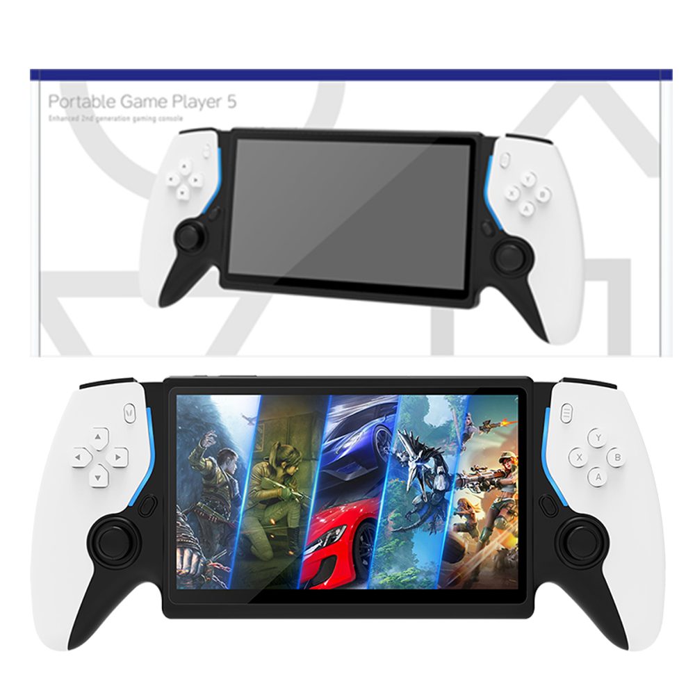 HC800 Prémiová přenosná herní konzole s 7" HD IPS displejem, bílá