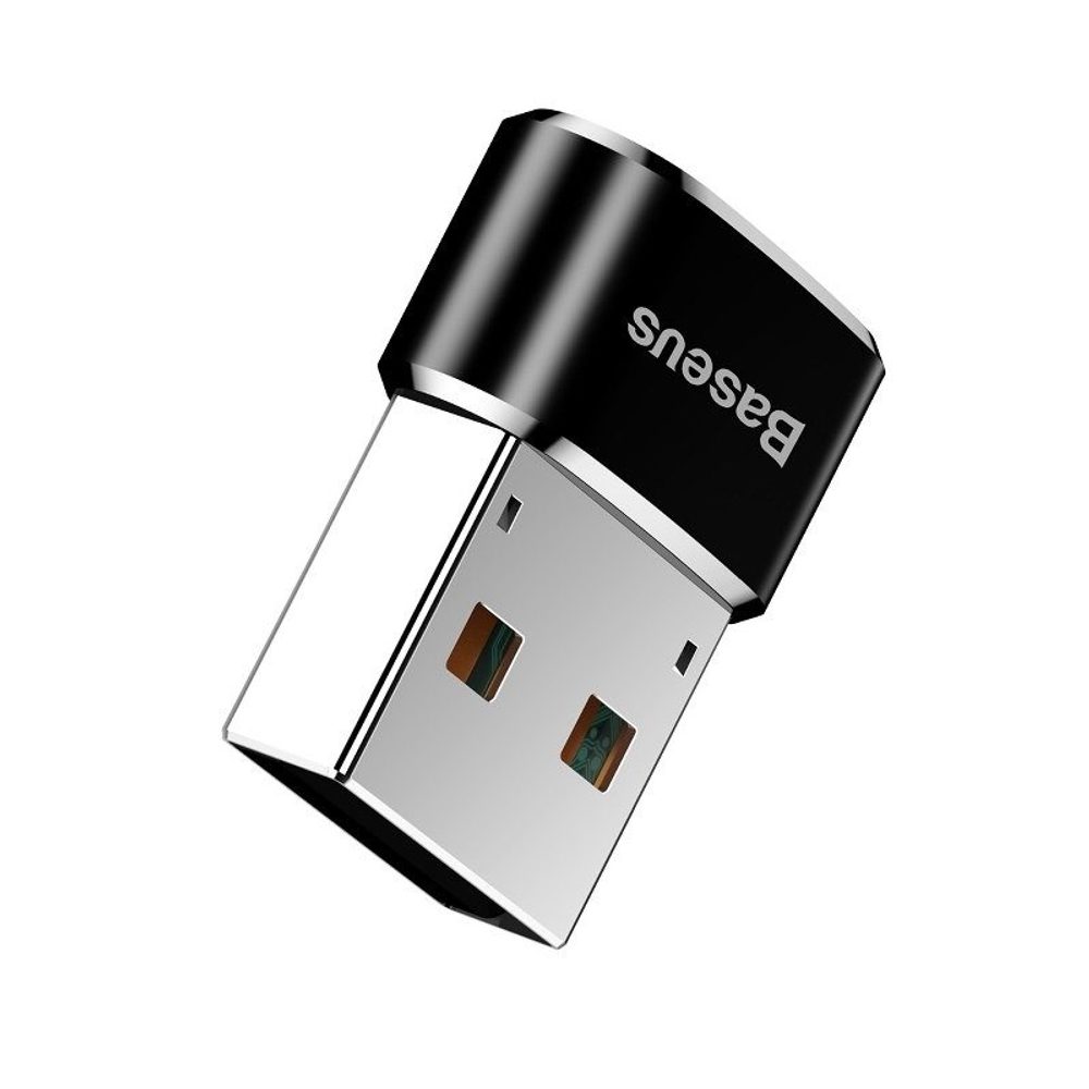 Baseus Adapter USB-C USB-A-ra, 3A, Fekete