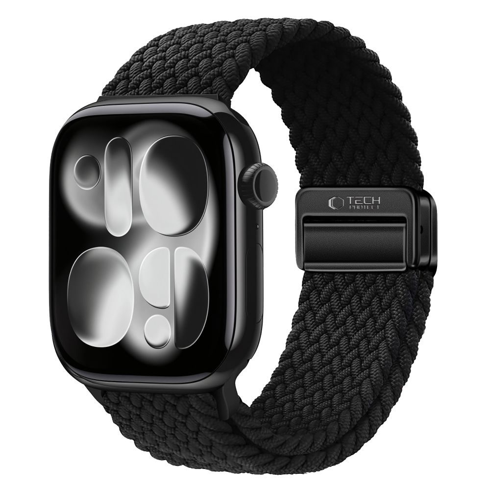 Tech-Protect NylonMag Apple Watch 8 / 9 / 10 / 11 / 12 / SE (40 / 41 / 42 mm, crni