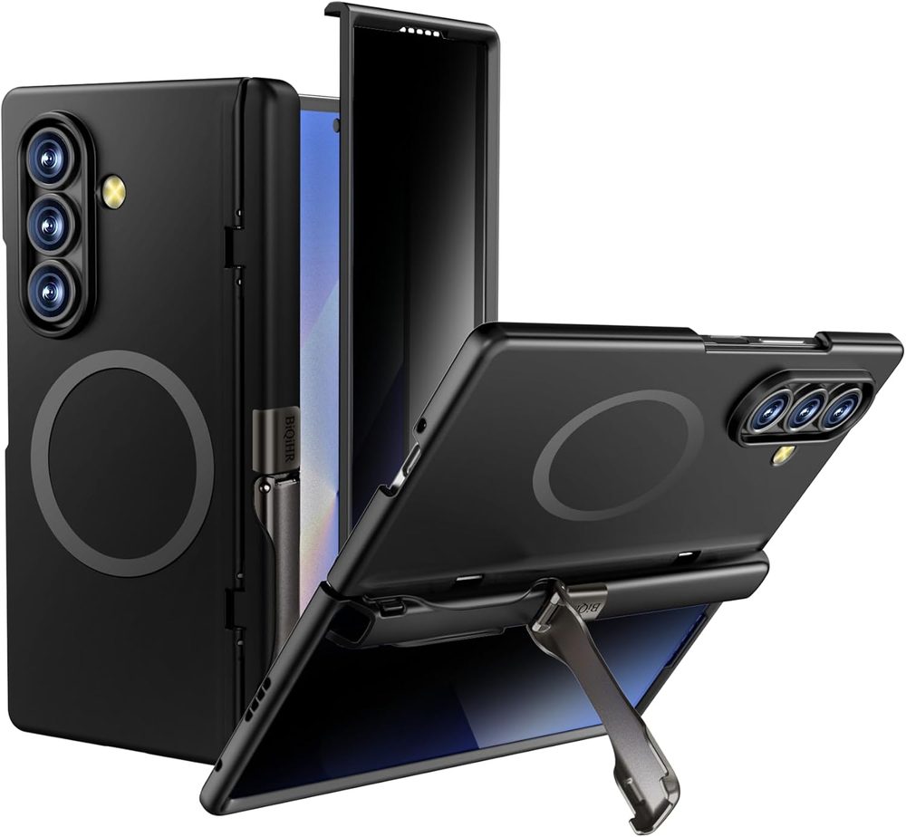 BiQiHR pouzdro + privacy ochranná fólie, Samsung Galaxy Z Fold7, černé