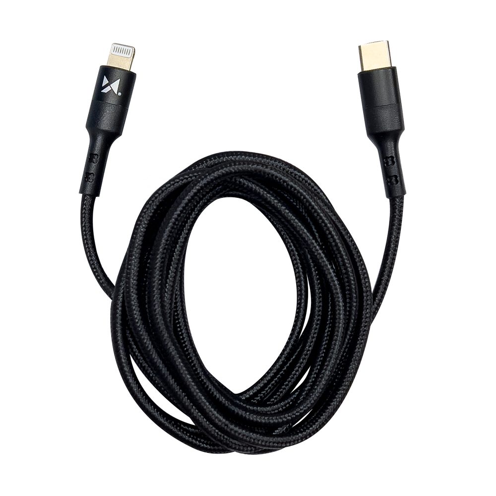 Wozinsky USB-C Lightning Kábel, Power Delivery 18W, 2m Fekete (WUC-PD-CL2B)