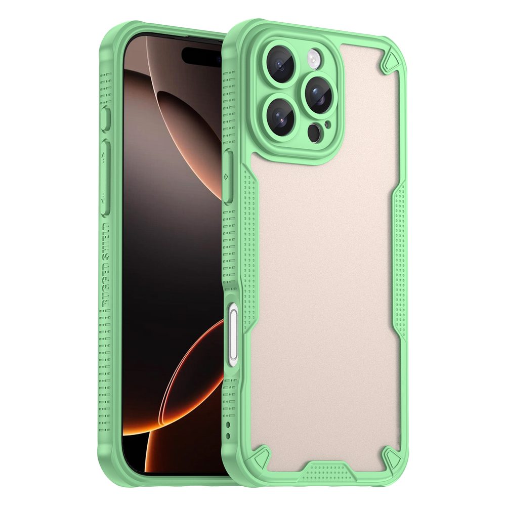 Levně ArmorShield Hybrid Case, iPhone 16 Pro Max, zelený
