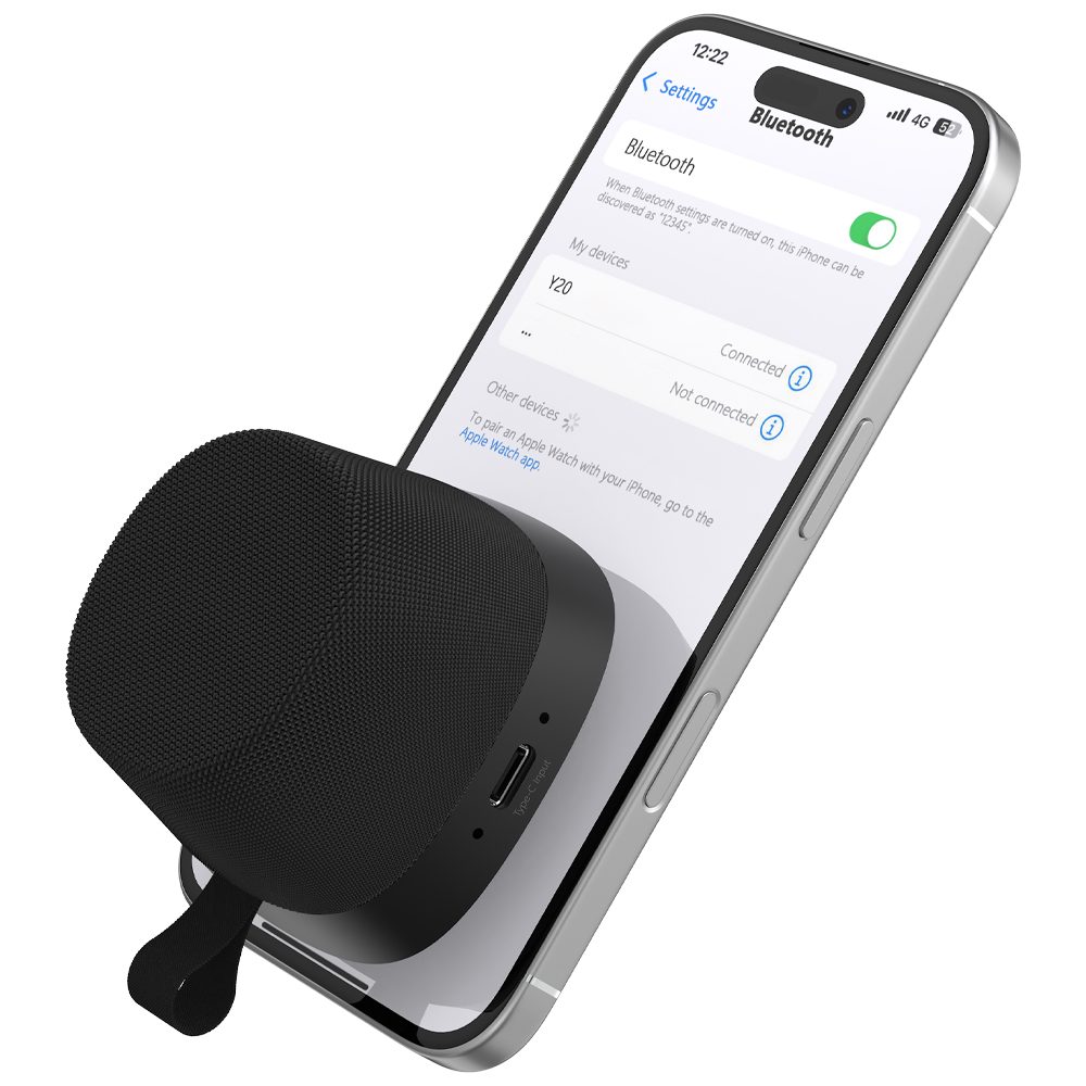 Dudao Y20 Bluetooth reproduktor s magnetickým držiakom, čierny