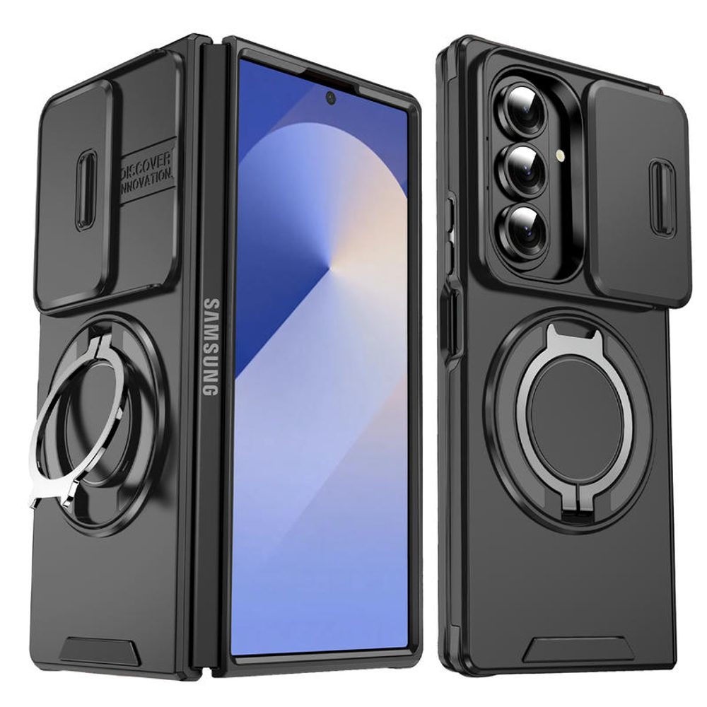 Husă Camslide Stand, Samsung Galaxy Z Fold 8 Ultra, negru