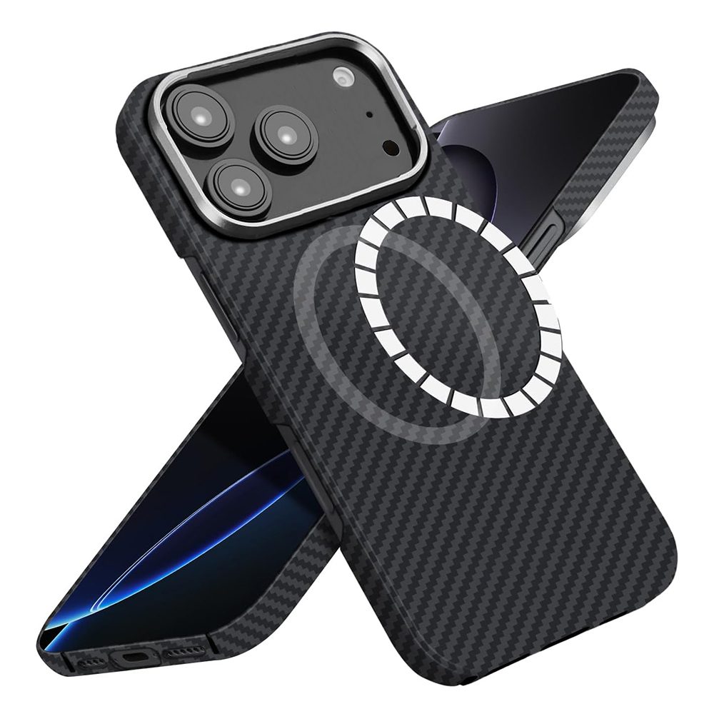 Techsuit Aramid Fiber MagSafe obal, iPhone 17 Pro Max, černý