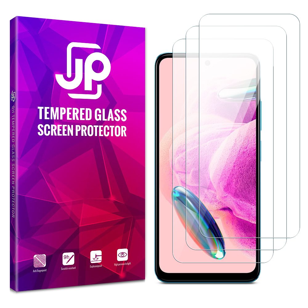 JP Long Pack Tvrzených Skel, 3 Skla Na Telefon, Xiaomi Redmi Note 12S