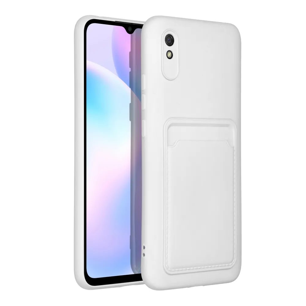 Card Case Obal, Xiaomi Redmi 9A / 9AT, Bílý