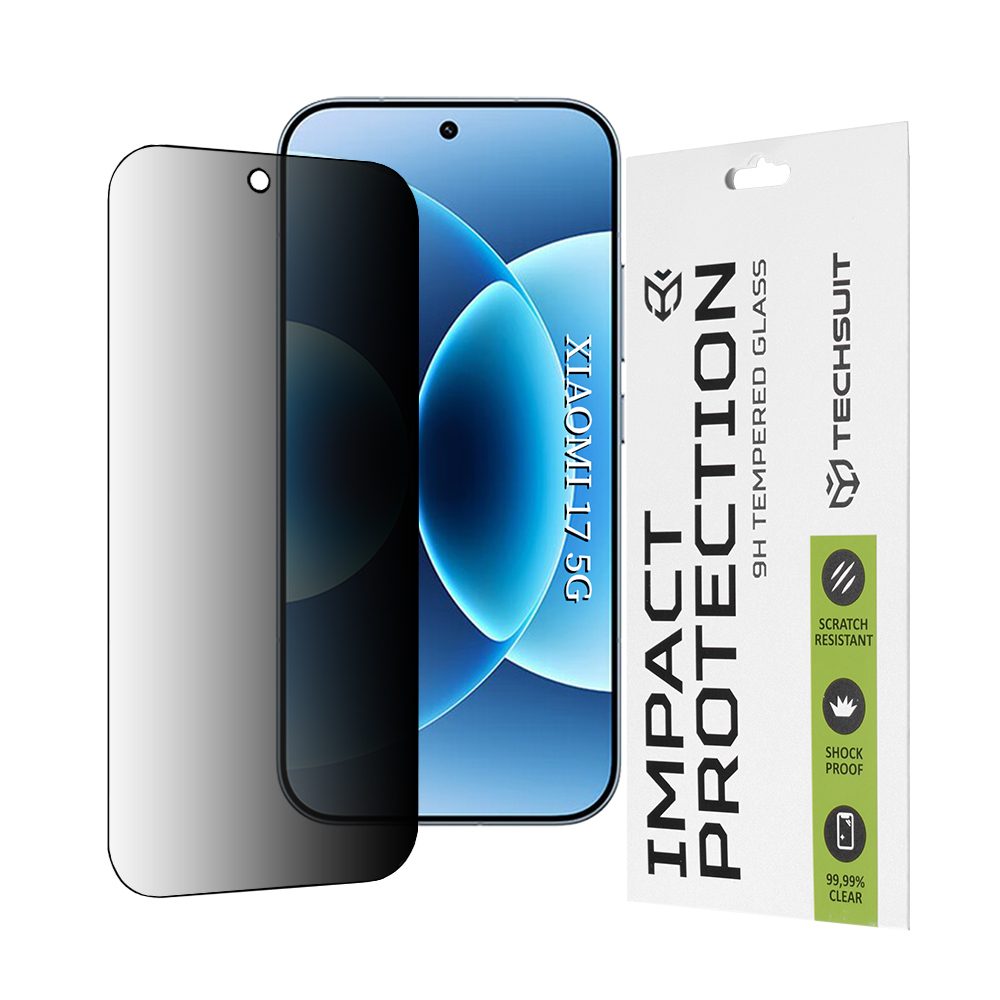 Levně Techsuit 111D Privacy Tvrzené sklo, Xiaomi 17, černé