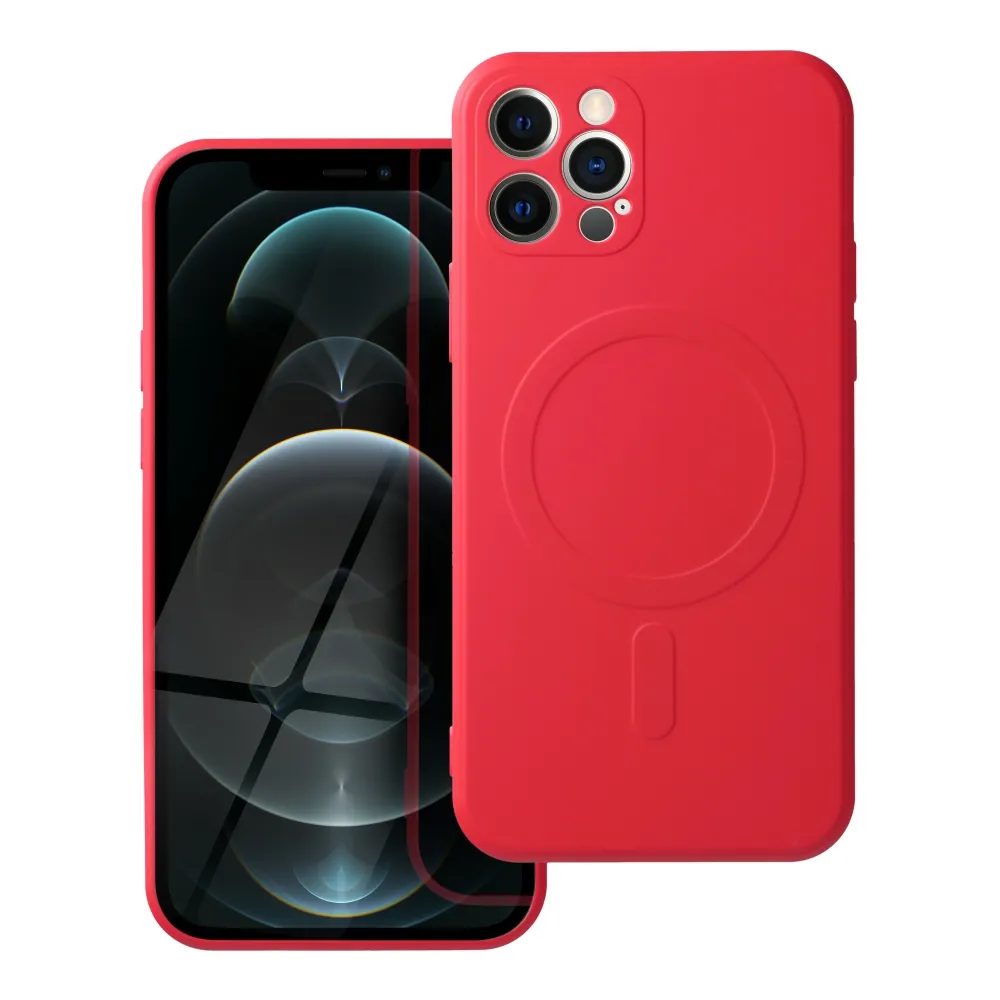 Tok Silicone Mag Cover, IPhone 12 Pro, Piros