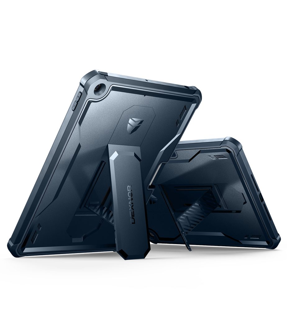 Dexnor 360 Kickstand obal iPad 10.2, 2019 / 2020 / 2021 (iPad 7 / 8 / 9), modrý