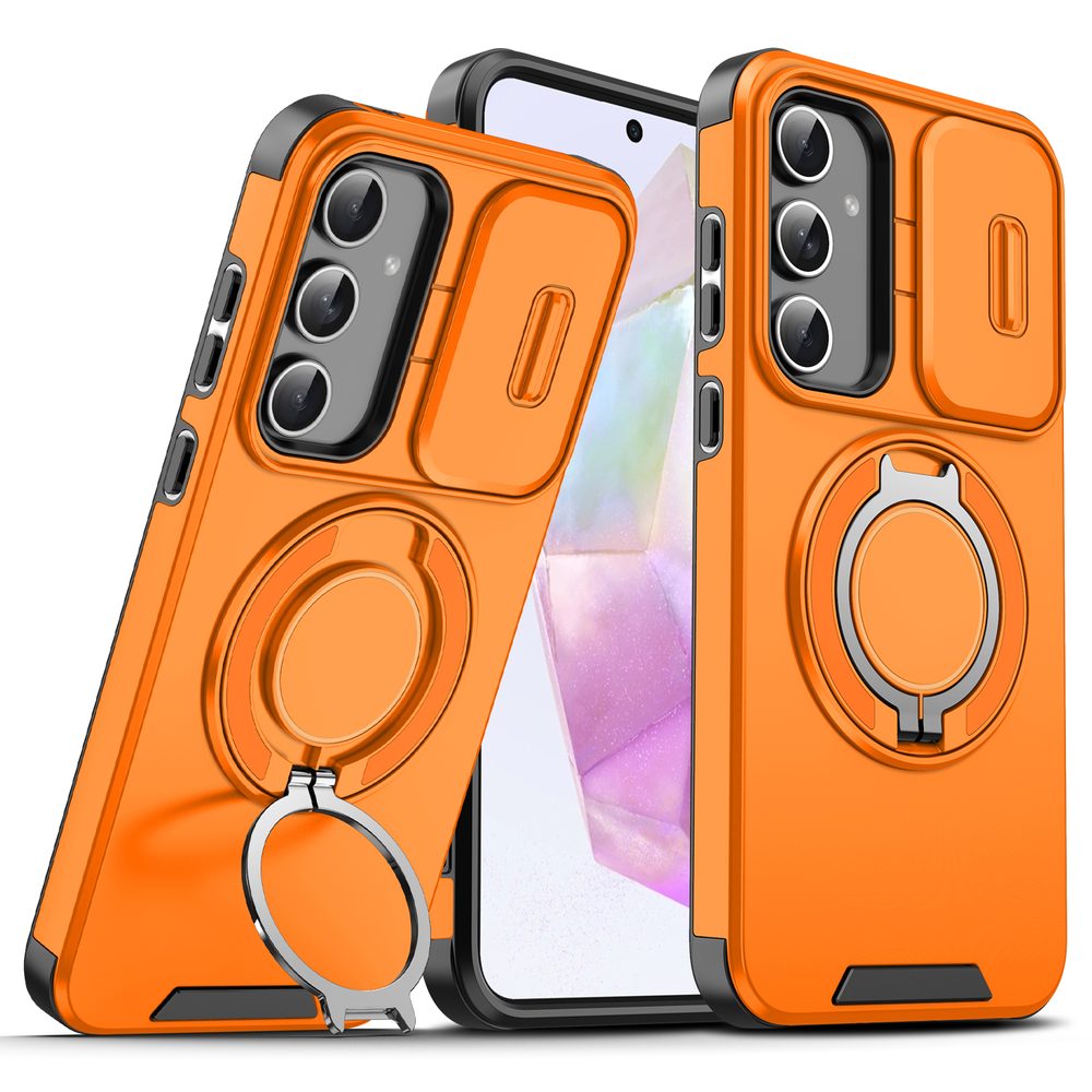 Husă Camslide Stand, Samsung Galaxy A36 / A56 5G, portocaliu