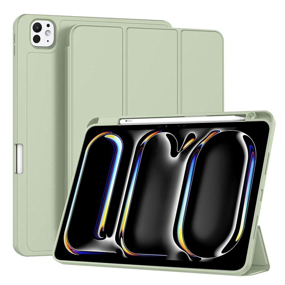 Techsuit Flex Trifold tok, iPad Pro 11 2024, világoszöld