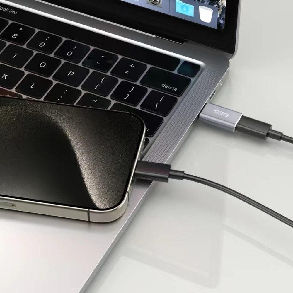 Tech-Protect Ultraboost Adapter USB-C - Lightning, Szürke