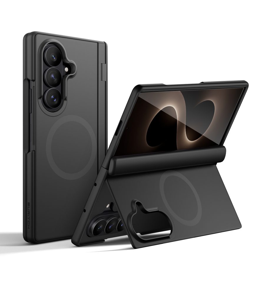 Husa Suritch MagSafe cu Suport Samsung Galaxy Z Fold 8 Ultra, negru