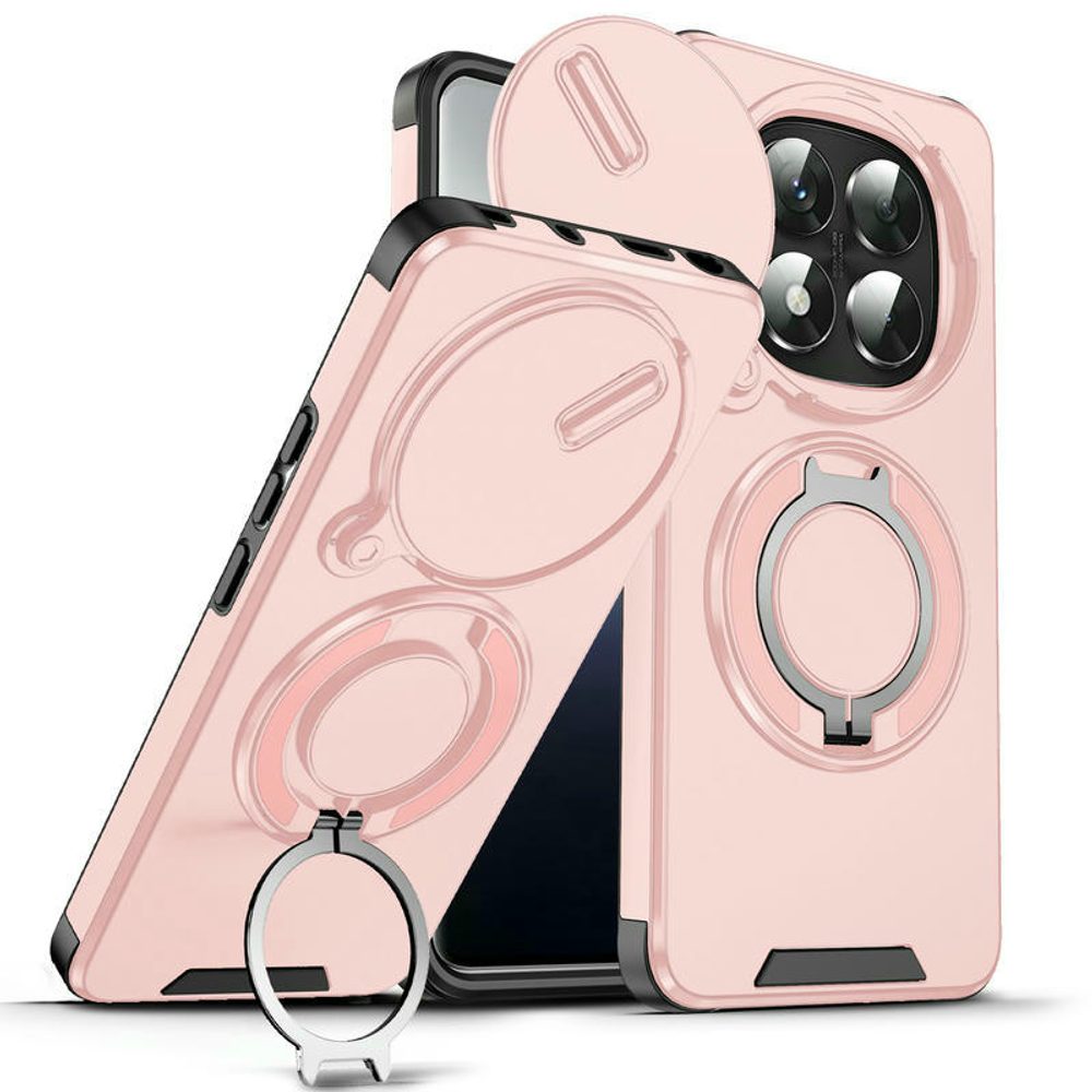 Camslide Stand obal, Xiaomi Redmi Note 14 Pro Plus 5G, růžový