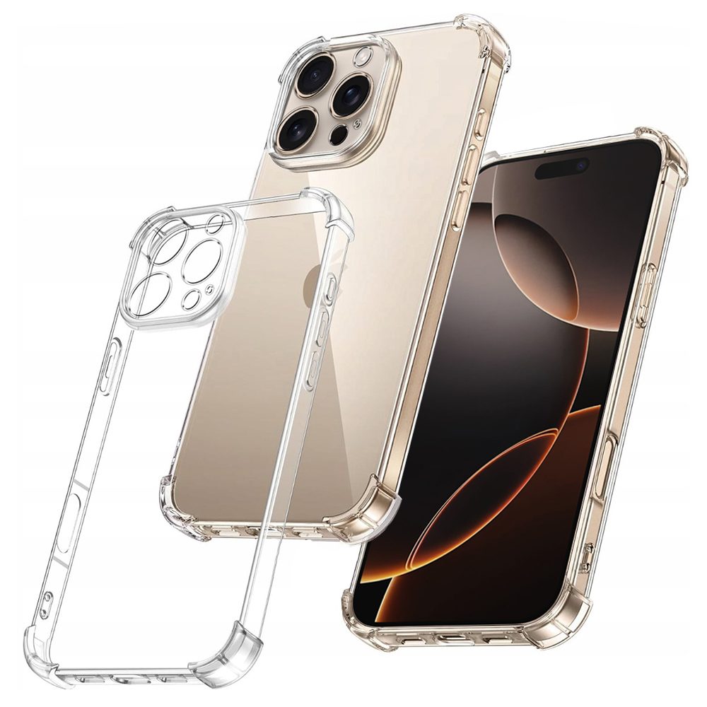 Levně Techsuit Shockproof průhledný obal, iPhone 16 Pro Max