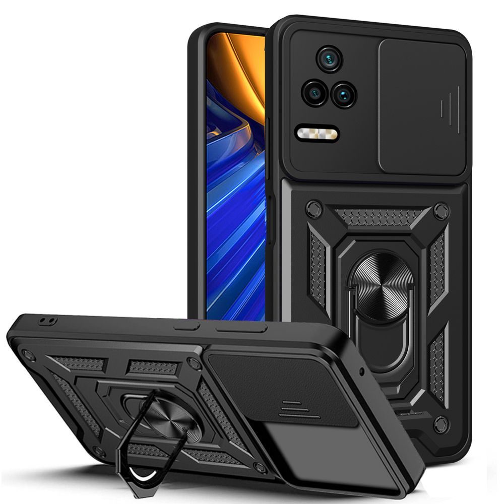 Tech-Protect CamShield Pro Xiaomi Poco F4 5G, Fekete