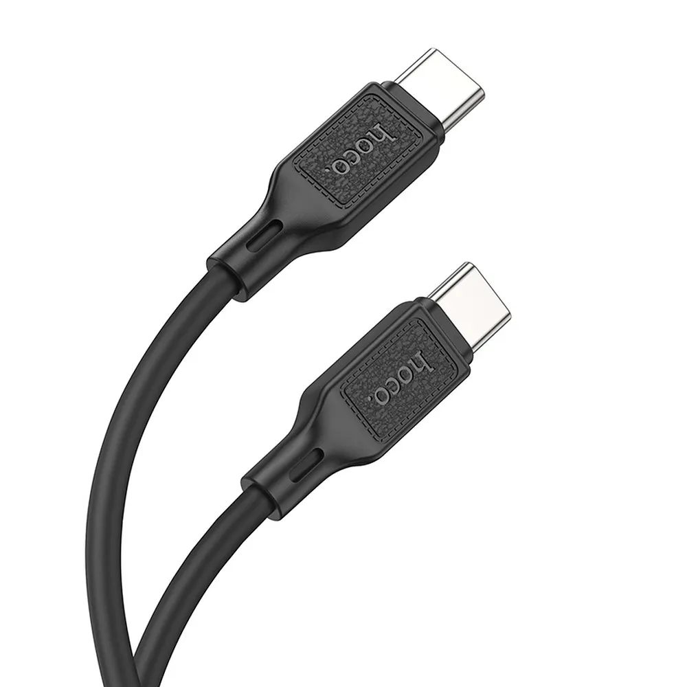 Levně Hoco X90 kabel USB-C - USB-C, 3A 60W, 1 m, černý