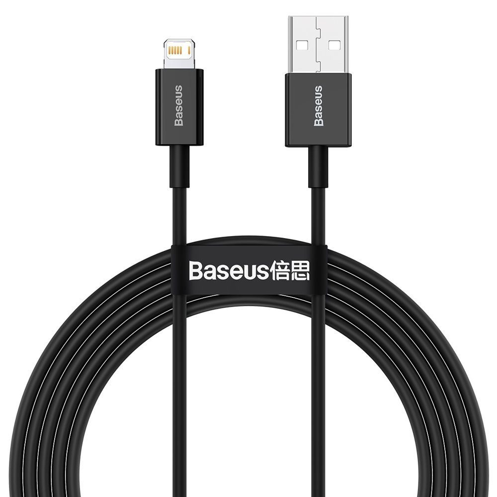 Baseus Superior USB - Lightning, 2 M, črn (CALYS-C01)