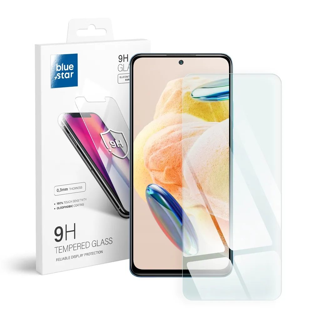 BlueStar Folie De Sticlă Securizată Protectoare, Xiaomi Redmi Note 12 Pro