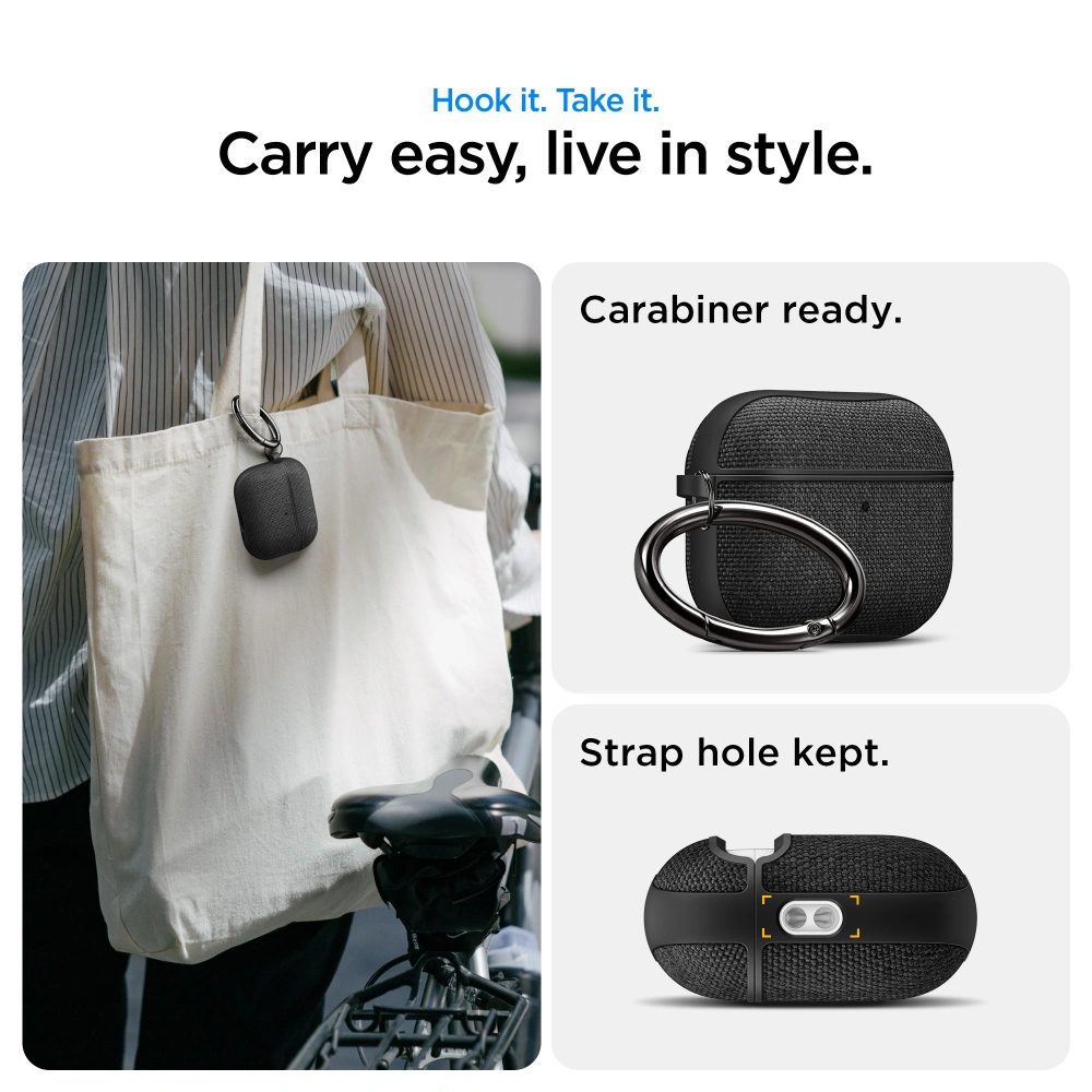 Spigen Urban Fit, Apple AirPods Pro 3, čierne