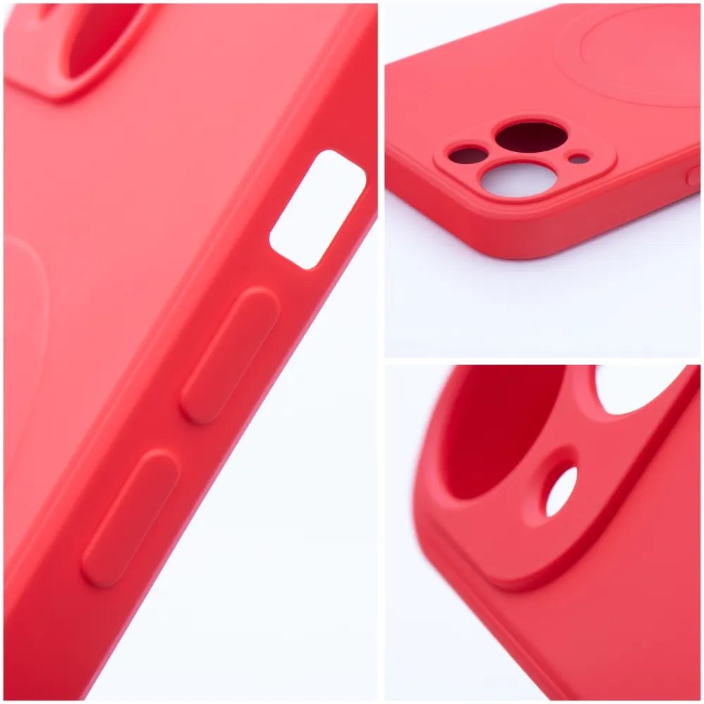 Obal Silicone Mag Cover, IPhone 12, červený