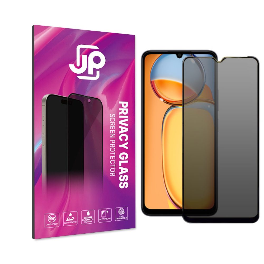 Levně JP Privacy Tvrzené sklo, Xiaomi Redmi 15, černé