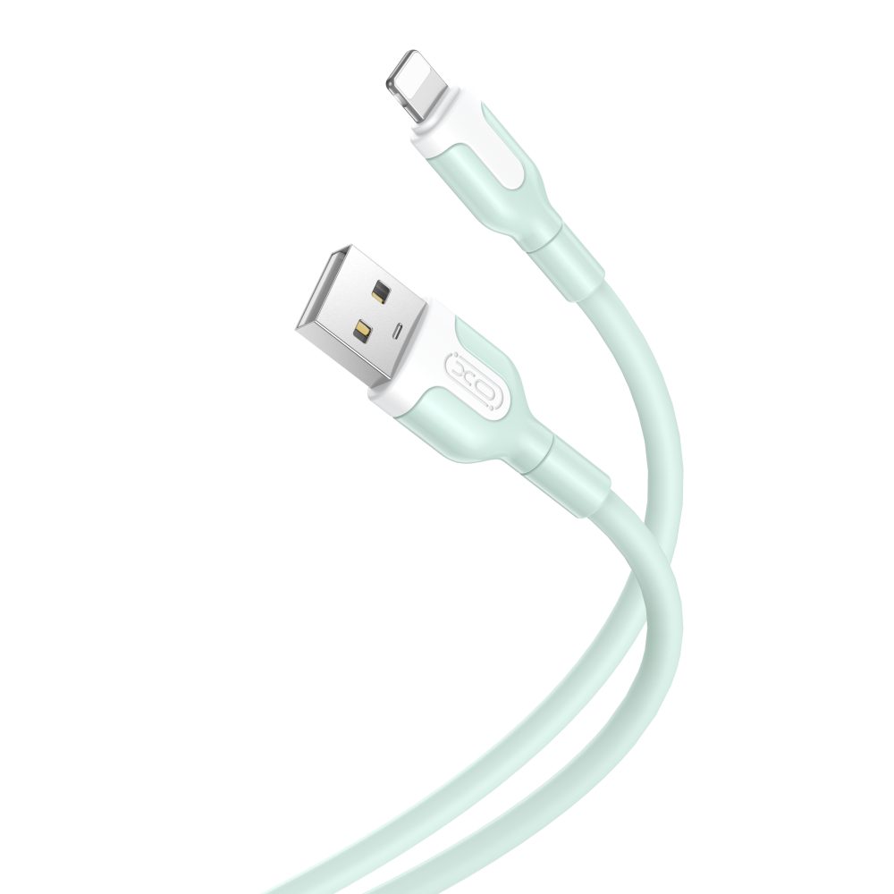 Levně XO kabel NB212 USB - Lightning, 1 m, zelený