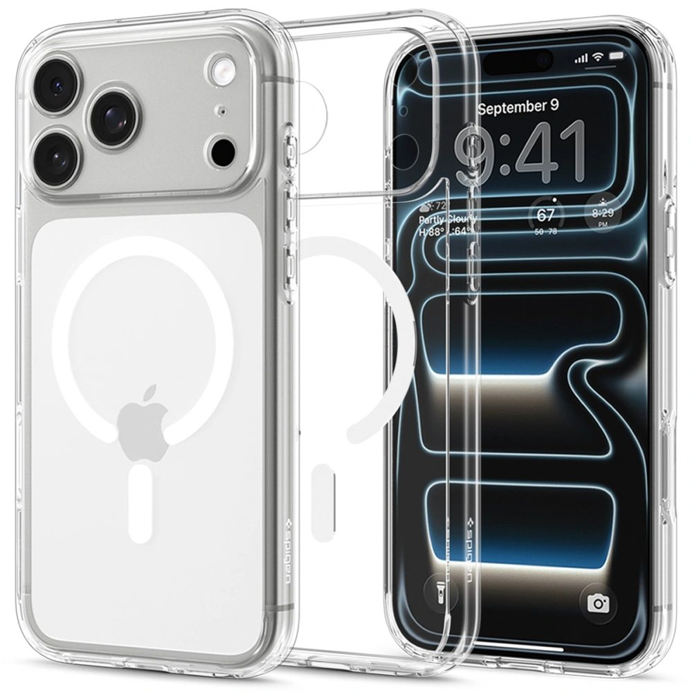 Spigen Ultra Hybrid Mag cu MagSafe, iPhone 17 Pro Max / 18 Pro Max, alb