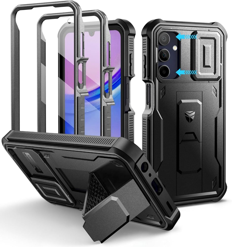 Husa Dexnor 360 Kickstand Camprotector Google Pixel 11 / 11 Pro, neagră
