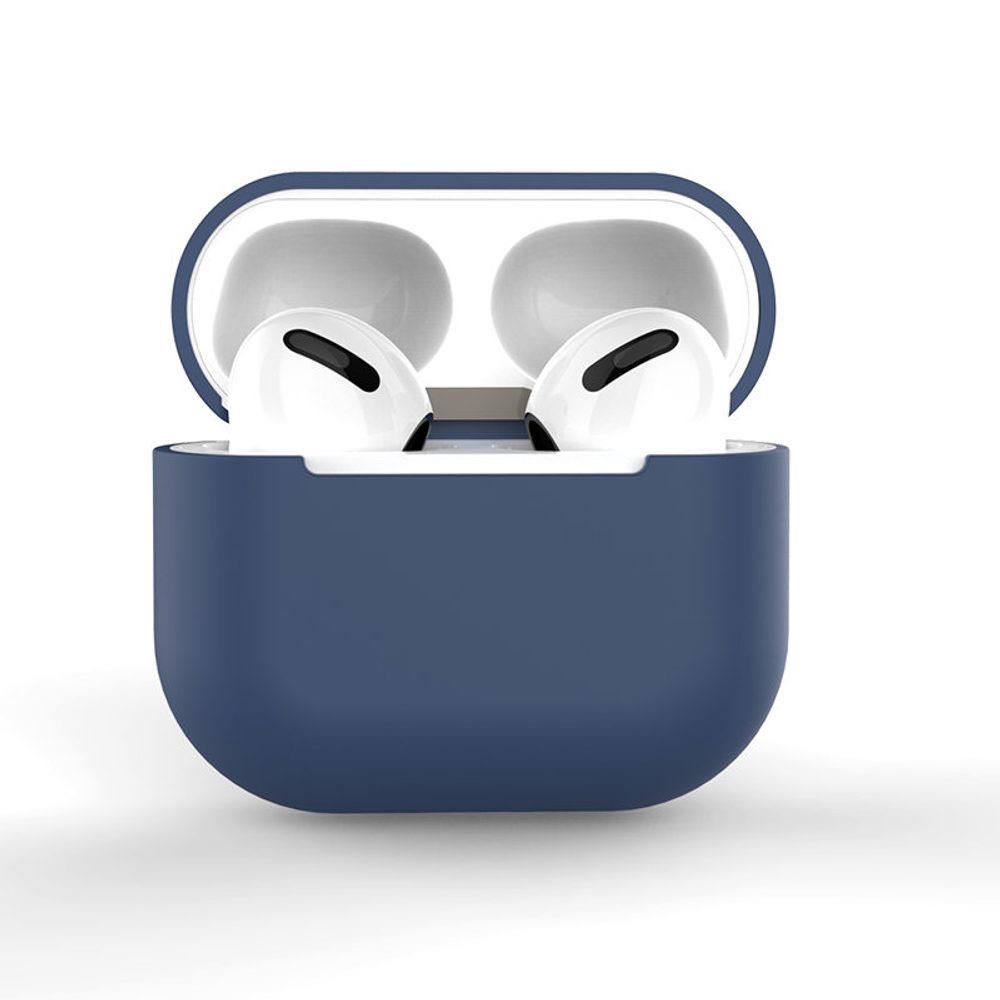 Silikónové Mäkké Púzdro Na AirPods 2 / 1, Modré (púzdro C)