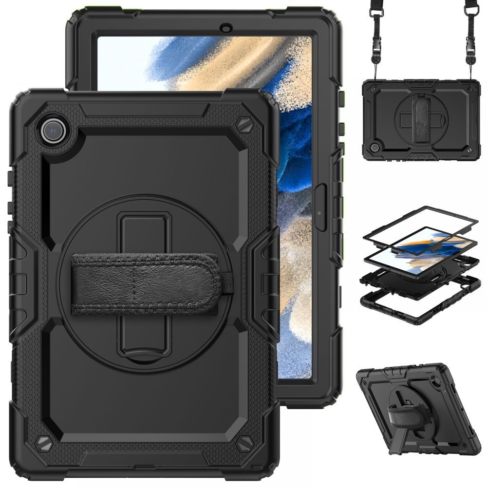 Tech-Protect Solid360 Samsung Galaxy Tab A8 10.5 X200/X205, Fekete