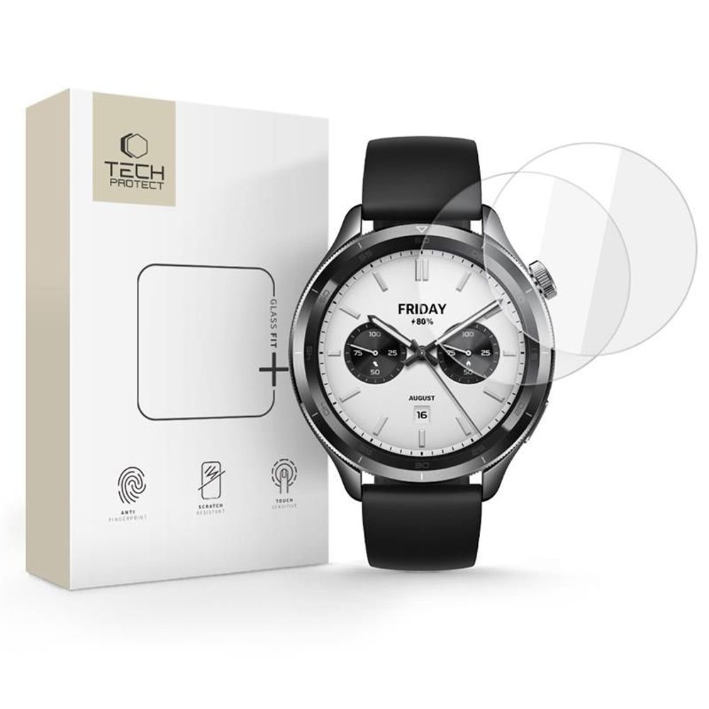 Tech-Protect edzett üveg Glass Fit+, Xiaomi Watch S4, 2 darab