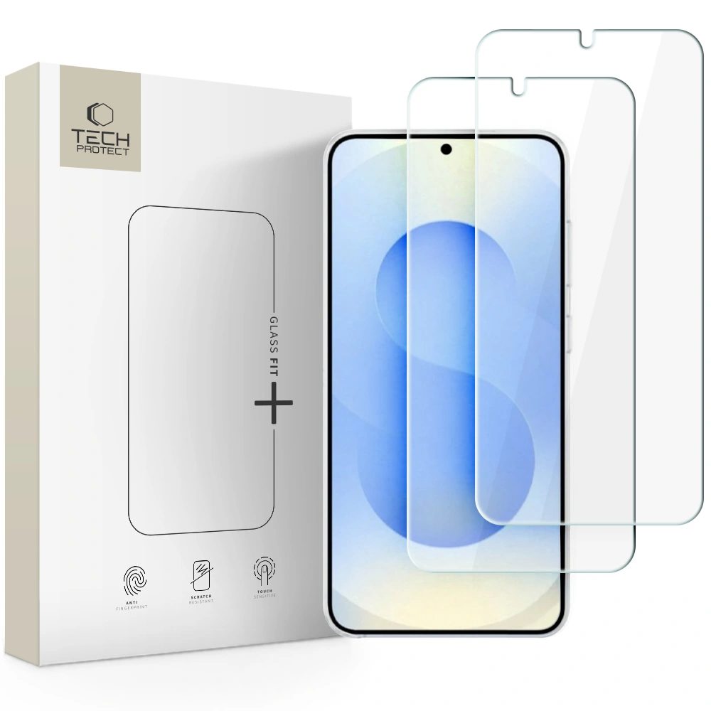 Tech-Protect Sticlă securizată Fit+ Samsung Galaxy S26, transparentă, 2 bucăți
