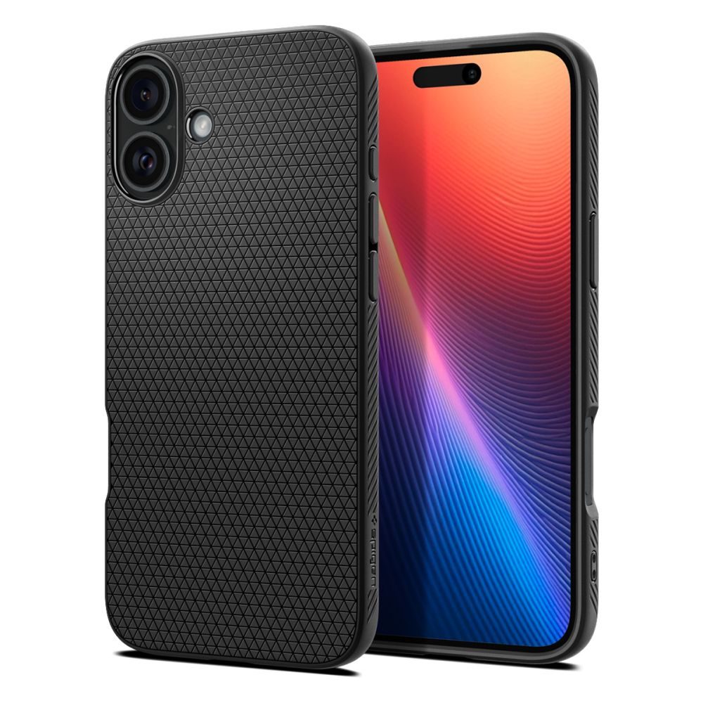 Spigen Liquid Air, iPhone 16 Plus, fekete