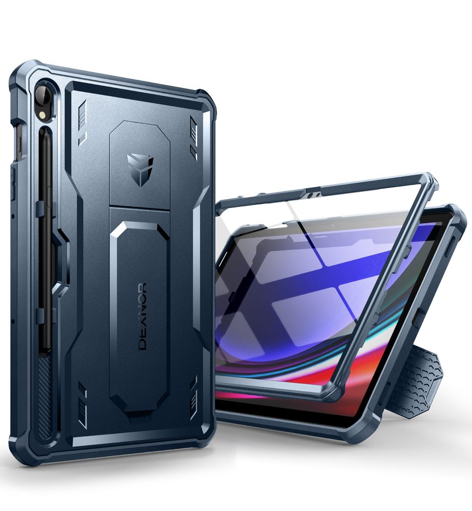 Dexnor 360 Kickstand obal Samsung Galaxy Tab S9, modrý
