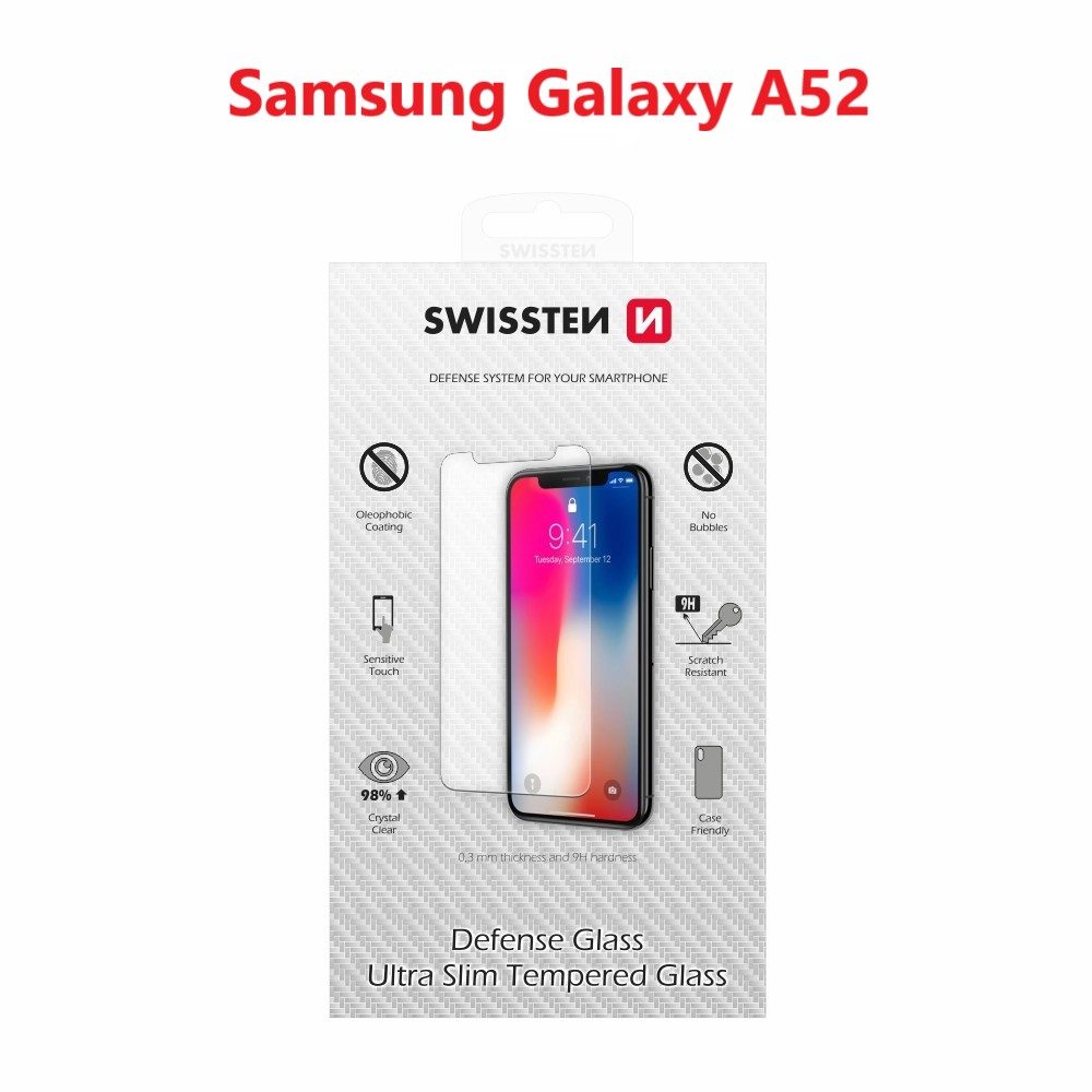 Swissten 2.5D Védő Edzett üveg, Samsung Galaxy A52