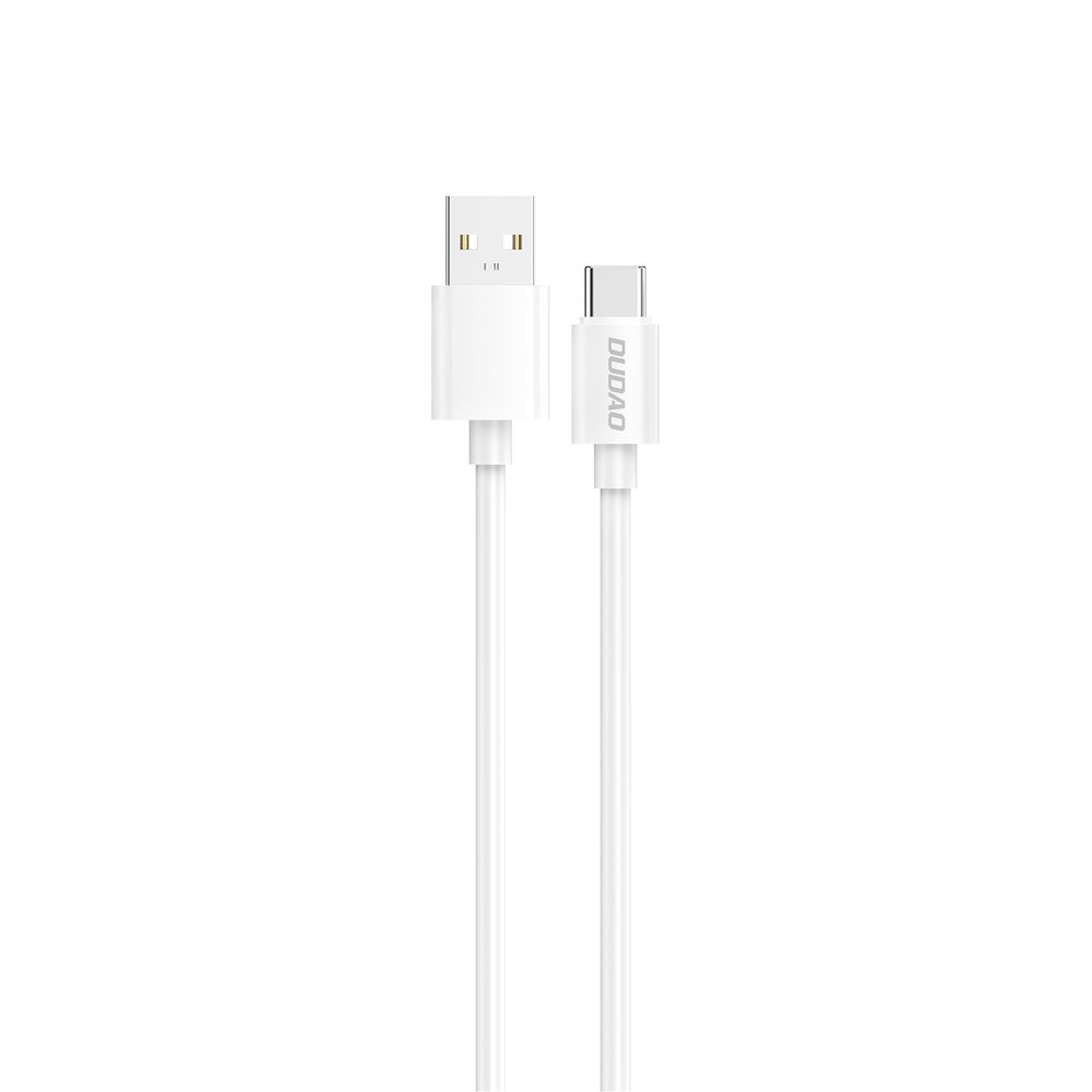 Dudao L4T kábel USB-A - USB-C, 2,1A, 2 m, biely