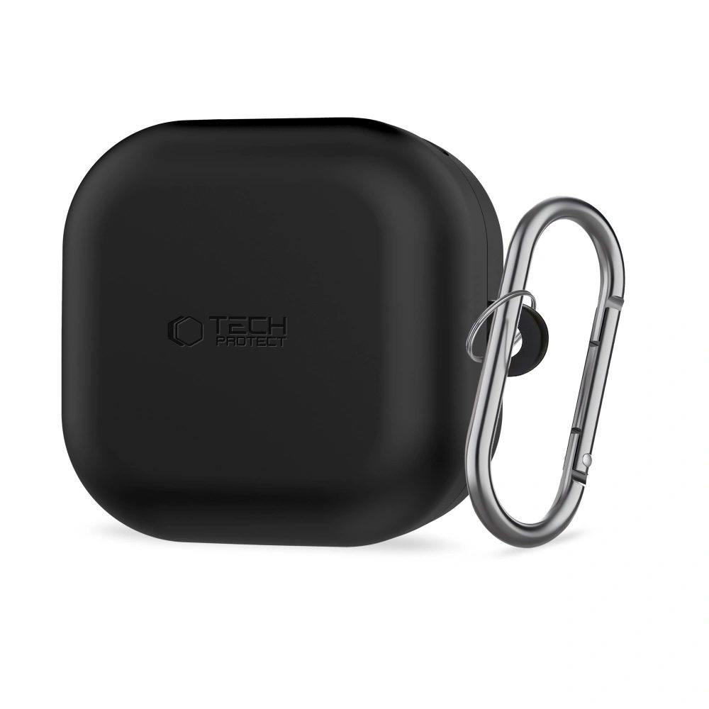 Levně Tech-Protect Silikonové pouzdro, Samsung Galaxy Buds 4 / 4 Pro, černé