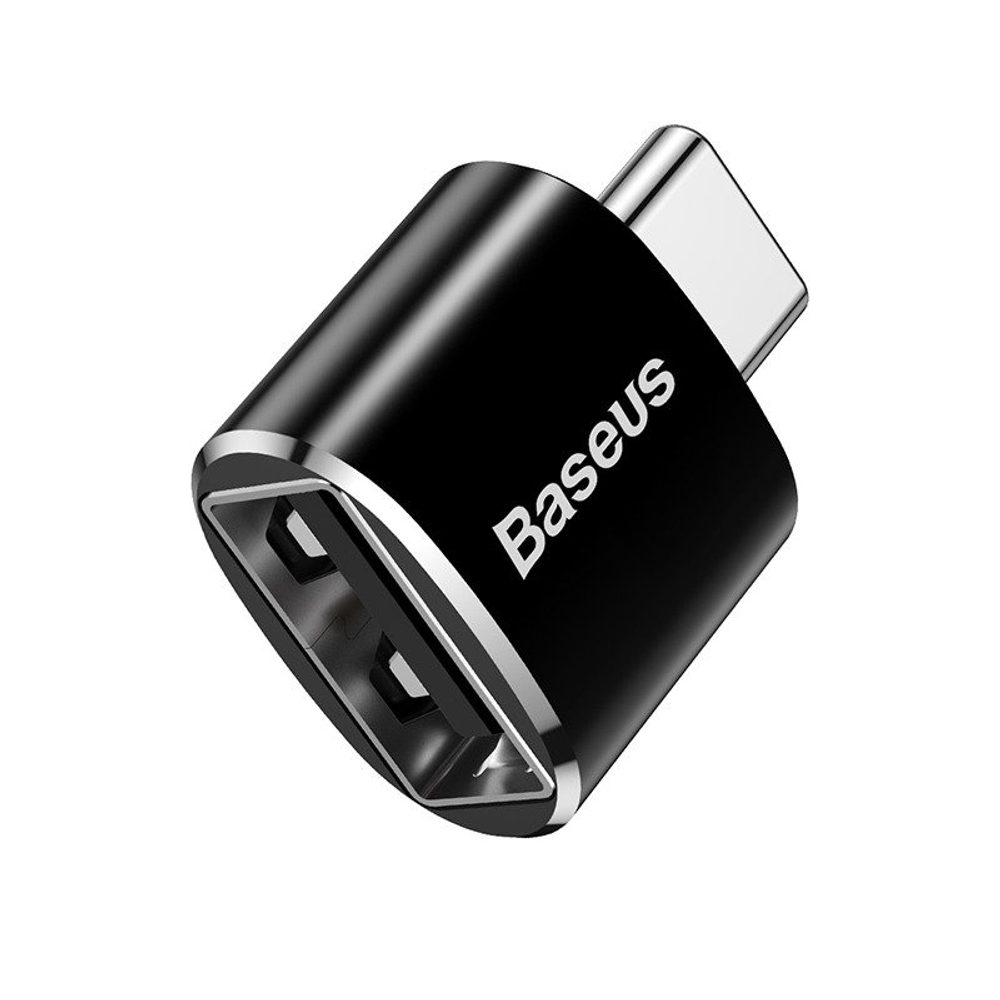 Baseus Adaptér USB Na USB-C, 2,4A, černý