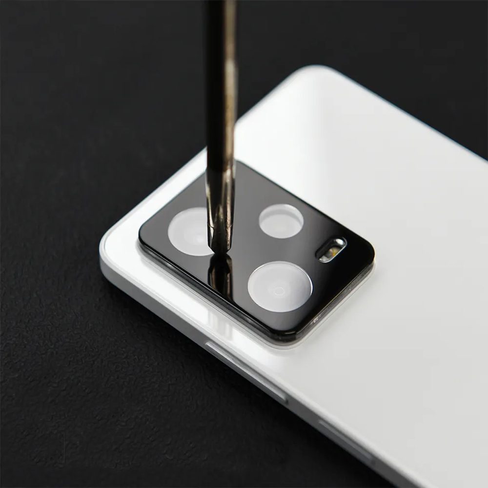 Techsuit Sklíčko Pro čočku Fotoaparátu, Xiaomi Redmi Note 12 Pro, černé