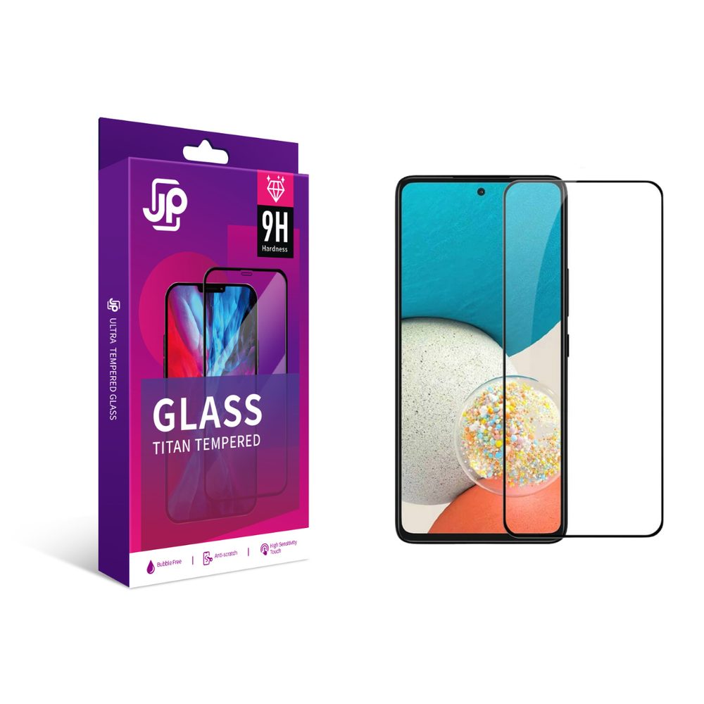 Levně JP Titan extra odolné tvrzené sklo, Samsung Galaxy A53 5G, černé