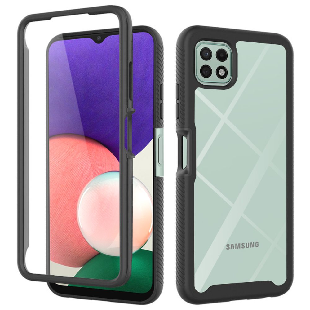 Techsuit Defense360 Pro + Zaštitna Folija, Samsung Galaxy A22 5G, Crna