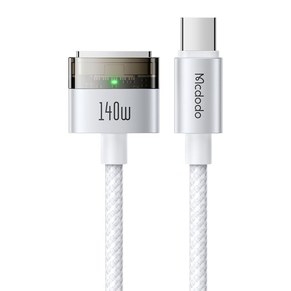 Levně Mcdodo Magnetický kabel (CA-2070) USB-C - MagSafe 3, 140W, LED indikátor, 2 m, bílý