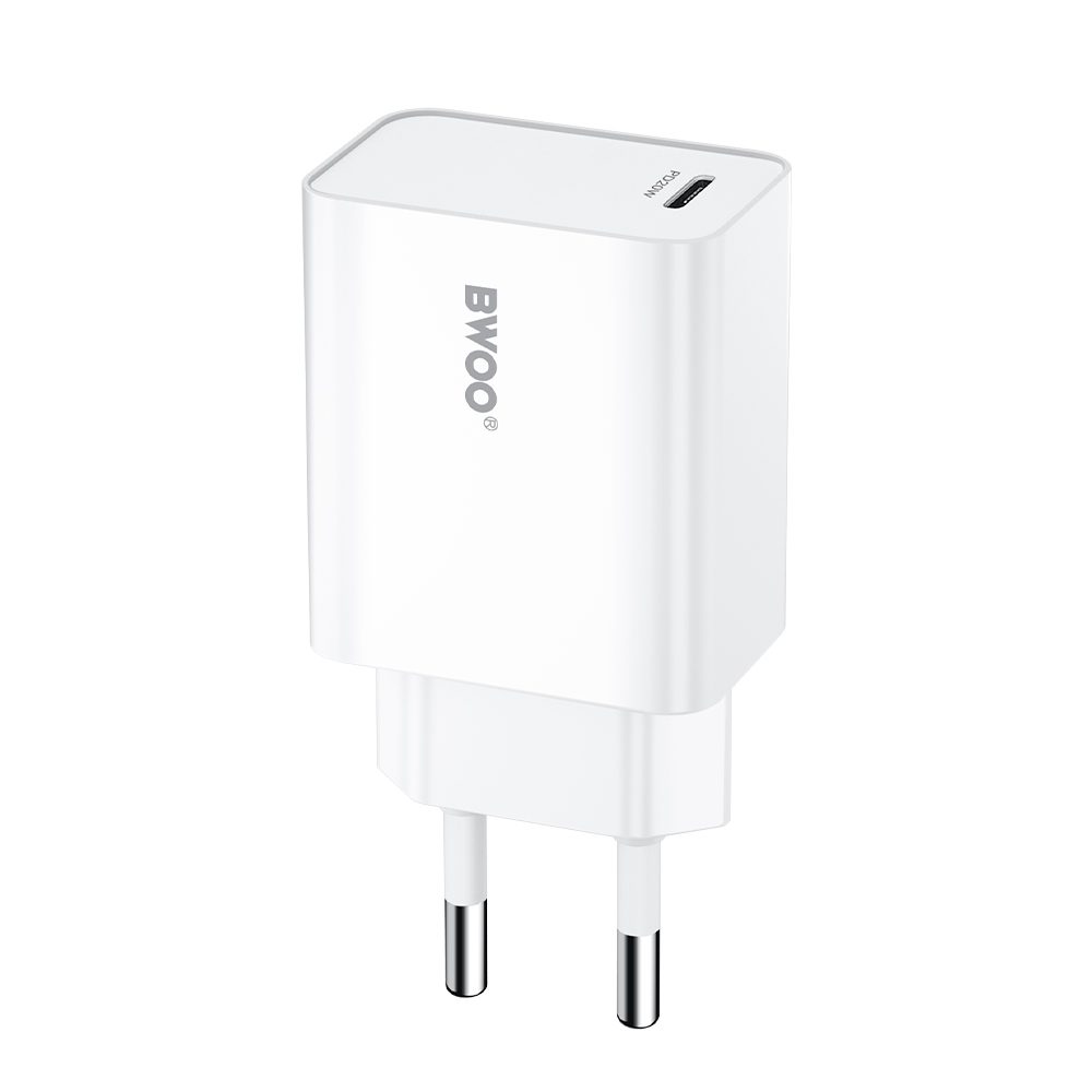 BWOO nabíjačka USB-C, 20W, biela