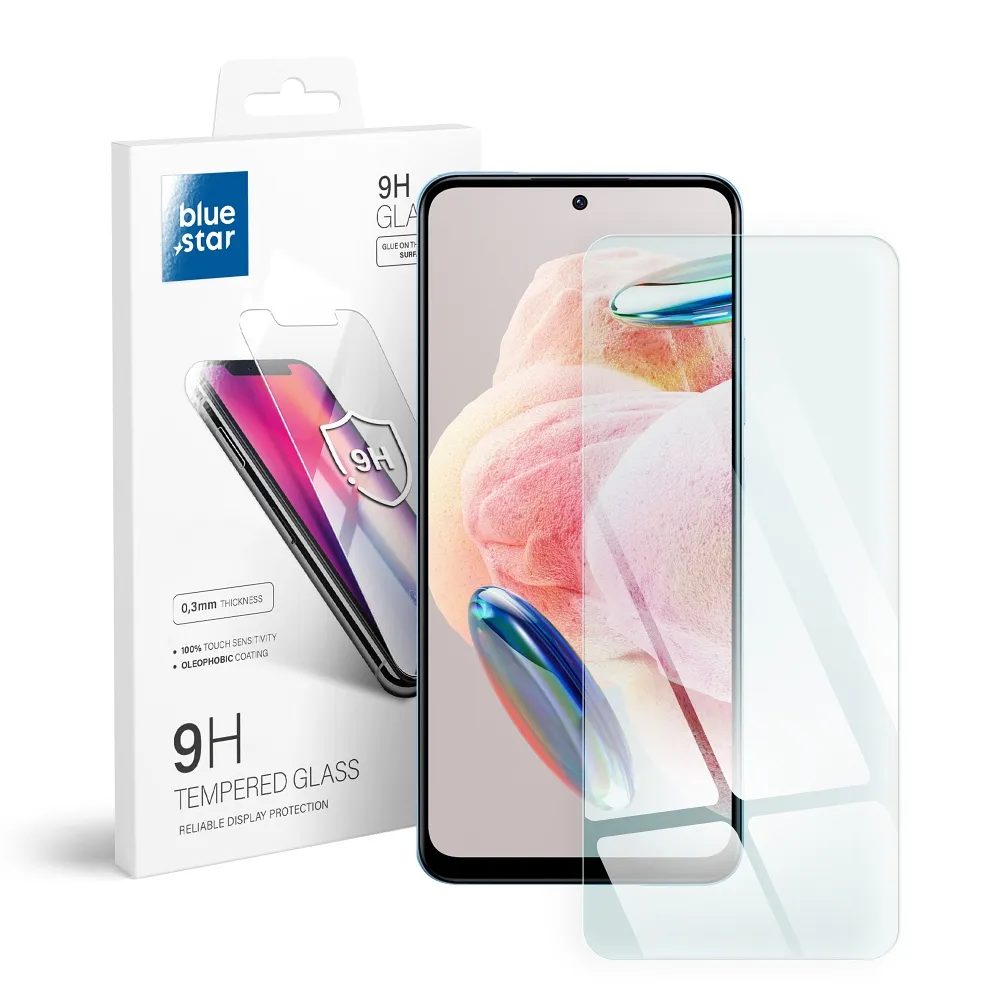 BlueStar Folie De Sticlă Securizată Protectoare, Xiaomi Redmi Note 12 4G