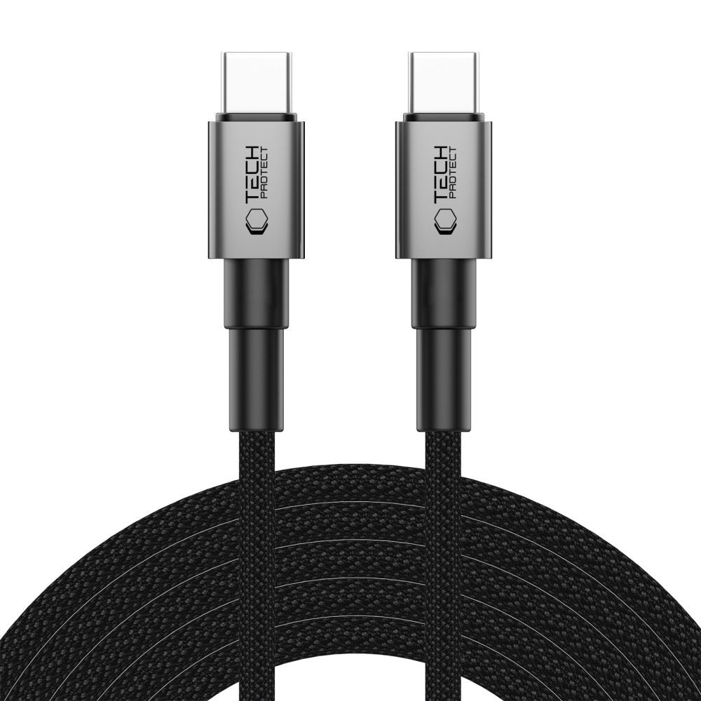 Tech-Protect UltraBoost DNA kábel USB-C, PD60W/3A, 3m, szürke, szürke