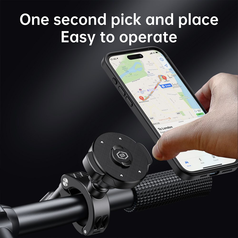 Blavec BV-03 Velo Quick Lock Magsafe Držiak na riadidlá, čierny